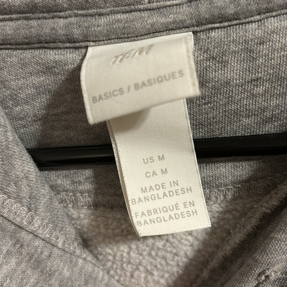 h&m grey hoodie, size medium - Picture 3 of 3